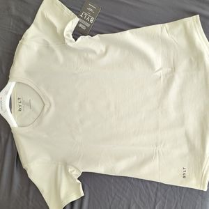 BYLT LUX Drop-Cut V-Neck - Small, Limestone NWT